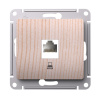 Systeme Electric Glossa Сосна Розетка компьютерная RJ45 кат.5Е, механизм