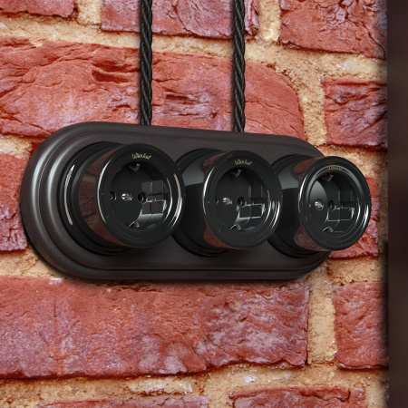 Ретро кабель витой 3х1,5 черный 20 м (под заказ) W6453208 Ретро кабель витой 3х1,5 черный 20 м (под заказ) W6453208