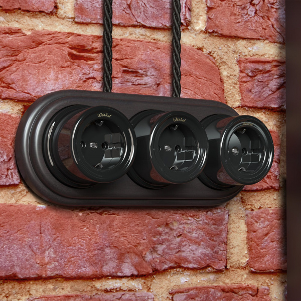 Ретро кабель витой 3х2,5 черный 20 м (под заказ) W6453308 Ретро кабель витой 3х2,5 черный 20 м (под заказ) W6453308