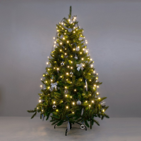 Гирлянда занавес на ель 0,45*1,5 м IP20 200-003 теплый белый Eurosvet 200-003