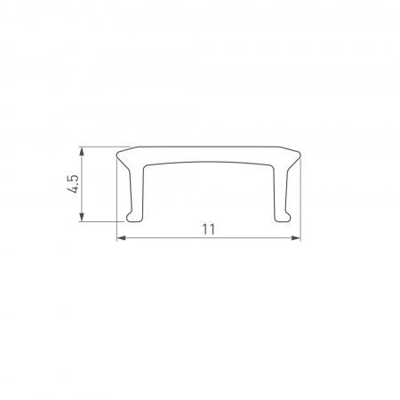 Arlight Экран PLINTUS-FANTOM-L-2000 OPAL (Пластик)