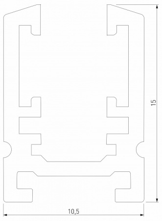 Mini Magnetic Шинопровод накладной (черный) (2м) 85171/00 85171/00 Elektrostandard Mini Magnetic a065631
