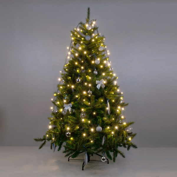 Гирлянда занавес на ель 0,45*1,5 м IP20 200-003 теплый белый Eurosvet 200-003