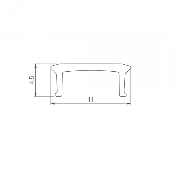 Arlight Экран PLINTUS-FANTOM-L-2000 OPAL (Пластик)