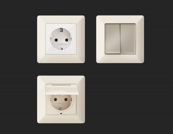 Рамка ALFA Line (Бежевый матовый) 5-ая AF110335