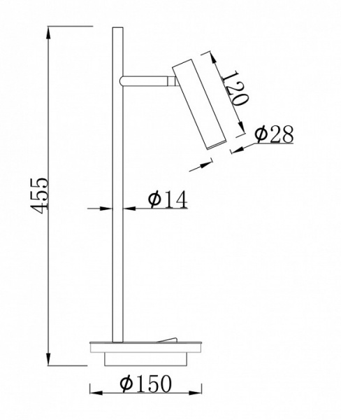Настольный светильник Z010TL-L8B3K Maytoni Estudo