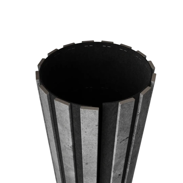 Акустическая панель FLEX Бетон 1200×600 мм рейка 25х6 мм