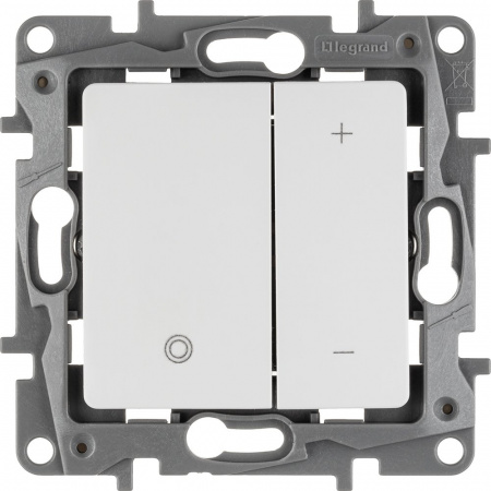 Legrand Etika Белый Светорегулятор нажимной, 400Вт