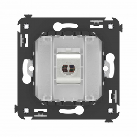 DKC Avanti Компьютерная розетка RJ-45 без шторки в стену, кат.6 одинарная экранированная, Белое облако