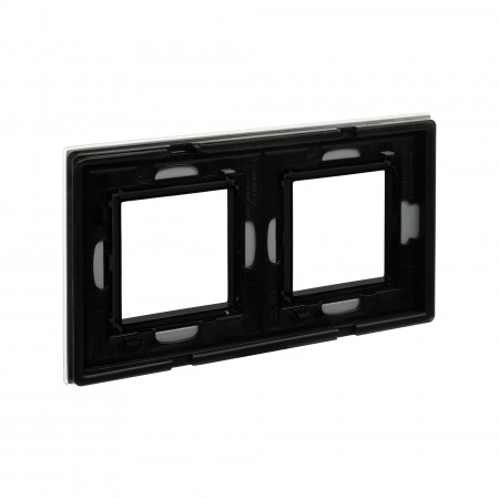 DKC Avanti Светло-Серый Стекло Рамка 4 модуля