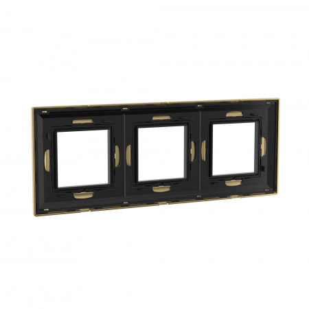 DKC Avanti Золотой Металл Рамка 6 модулей