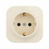 Legrand Quteo Бежевый Розетка с/з с шт