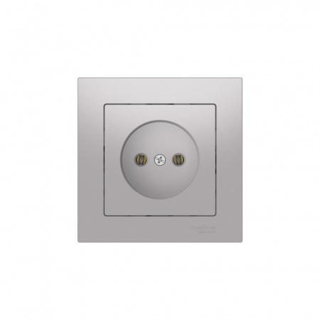 Systeme Electric AtlasDesign Алюминий Розетка без заземления, 16А, в сборе, быстрозажим. клем.