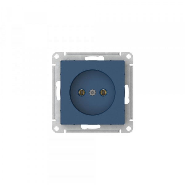 Systeme Electric AtlasDesign Аквамарин Розетка без заземления без шторок, 16А, мех., быстрозажим. клем.