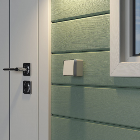 Выключатель одноклавишный влагозащищенный Gallant (слоновая кость) WL15-01-02