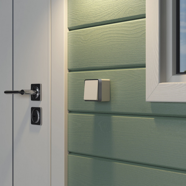 Выключатель одноклавишный влагозащищенный Gallant (слоновая кость) WL15-01-02