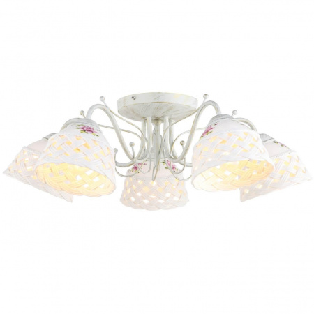 Потолочная люстра Arte Lamp Wicker A6616PL-5WG