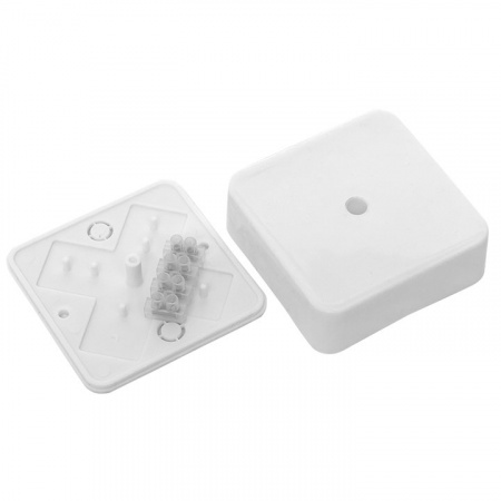 EKF PROxima Коробка разветвительная КМР-030-030кг наружная (75х75х26) белая с клеммником