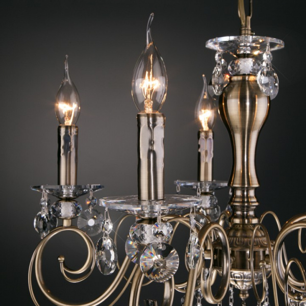 Подвесная люстра 10104/5 античная бронза Eurosvet Ravenna