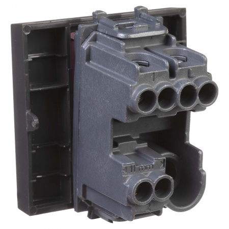 DKC Avanti Черный матовый Переключатель одноклавишный 2 модуля