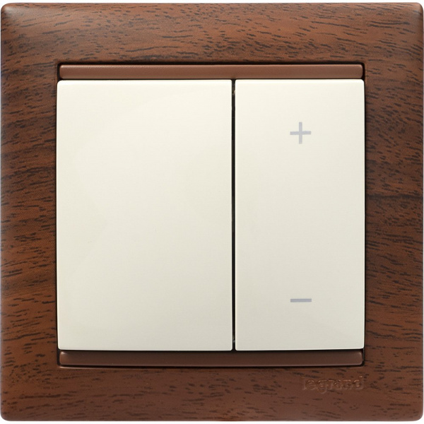 Legrand Valena Крем Светорегулятор нажимной 40-600W для л/н и обмоточных т-ров