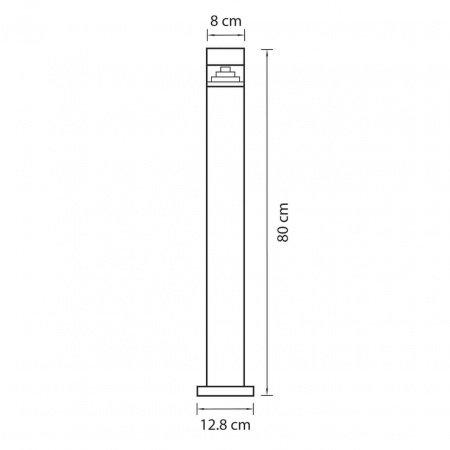 Уличный светодиодный светильник Lightstar Raggio 377707