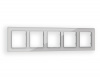 Рамка ALFA Platos (Серебро Стекло органическое) 5-ая AF330405