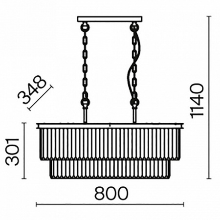 Подвесной светильник Neoclassic MOD085PL-08G Maytoni Revero