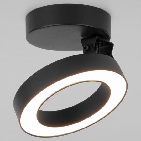 Накладной светодиодный светильник Spila черный 12W 4200К 25105/LED Elektrostandard Spila a060185