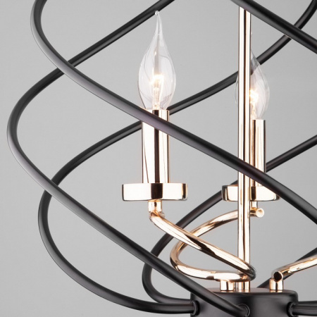 Подвесная люстра в стиле лофт 60105/3 черный Eurosvet Sorrel