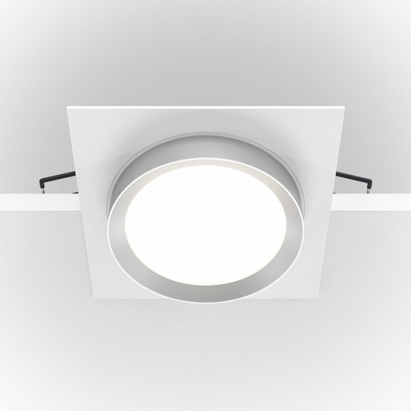 Встраиваемый светильник Downlight DL086-GX53-SQ-WS Maytoni Hoop