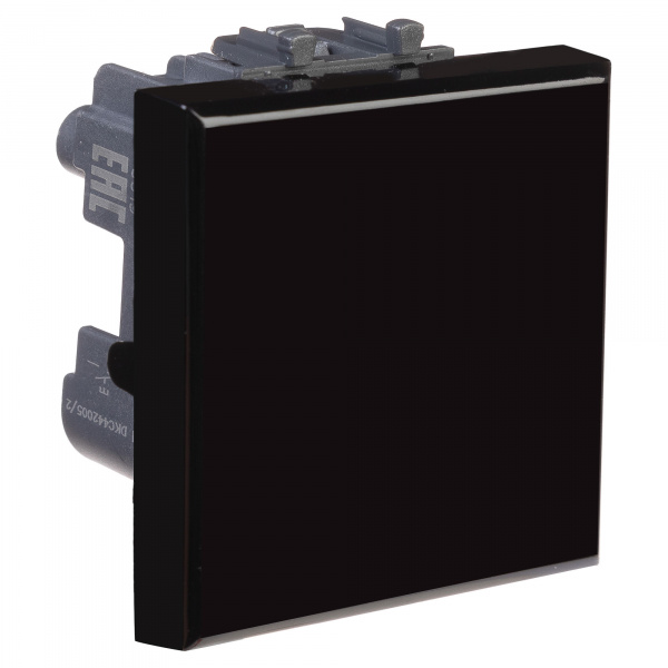 DKC Avanti Черный квадрат Кнопка 16A 2 модуля