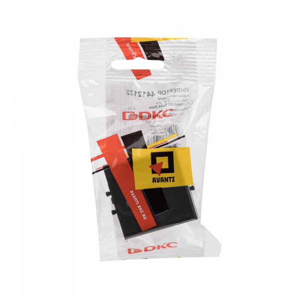 DKC Avanti Черный матовый Инвертор одноклавишный 2 модуля