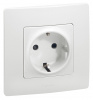 Legrand Etika Белый Розетка с/з, винтовые клеммы