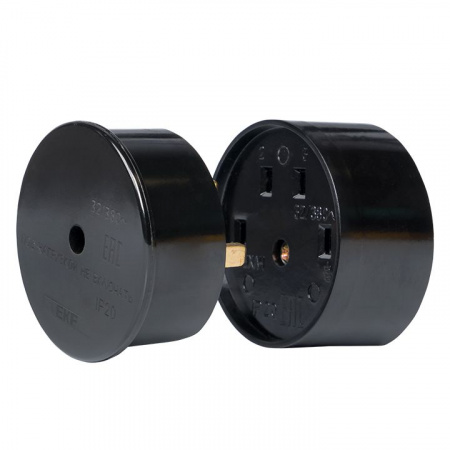 EKF PROxima Разъем РШ-ВШ 32А 380В 3P+PE (ОУ) карболитовый черный