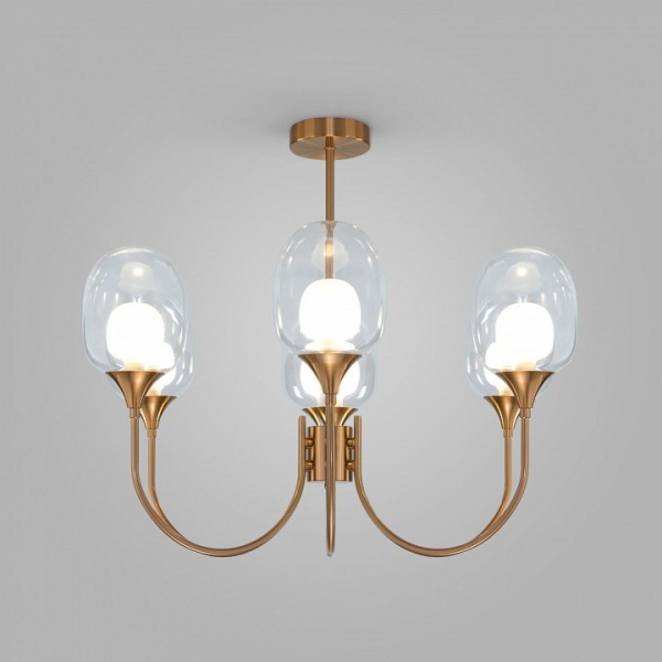 Подвесной светильник 70217/6 латунь Eurosvet Spritz