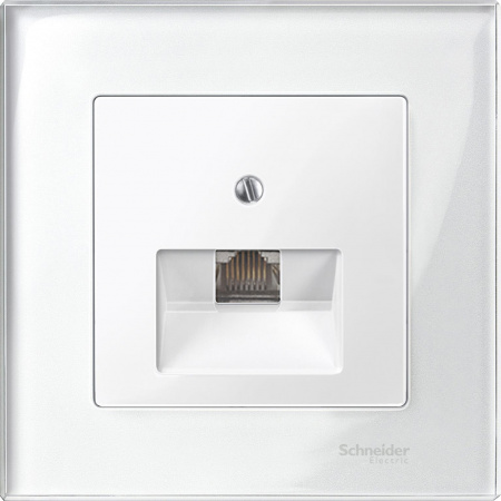 SE Merten SM M-Elegance Стекло Белое Рамка 1-ая