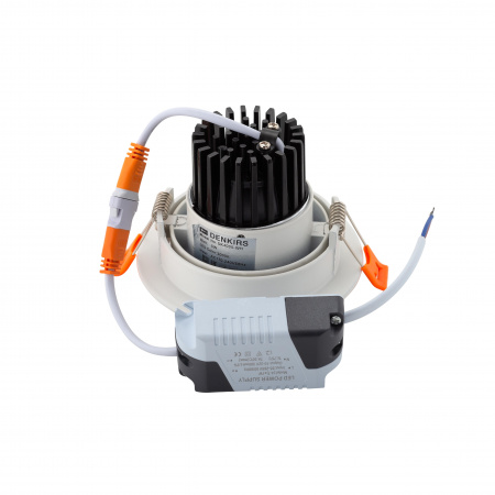 DK4000-WH Встраиваемый светильник, IP 20, 5 Вт, LED 3000, белый, алюминий