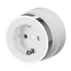 Розетка с заземлением Vintage белый матовый/хром W5871050