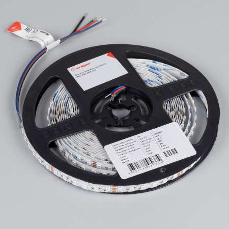 Arlight Лента RZ-A120-8mm 24V RGB (12 W/m, IP20, 2835, 5m) (-)