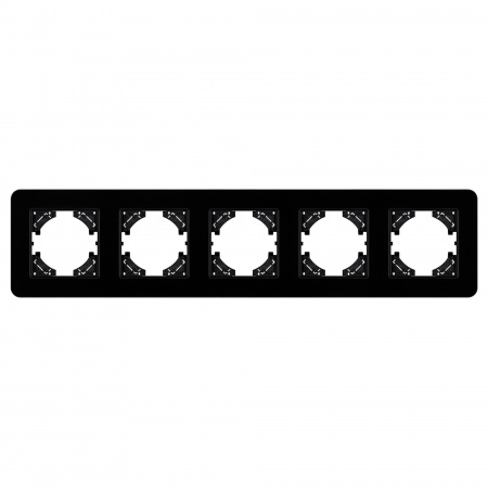 Arlight Рамка стеклянная FRM-OMALI-GS-5-BK (-)