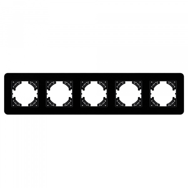 Arlight Рамка стеклянная FRM-OMALI-GS-5-BK (-)