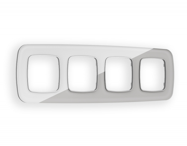 Рамка OMEGA Radian (Серебро Стекло органическое) 4-ая OF320404