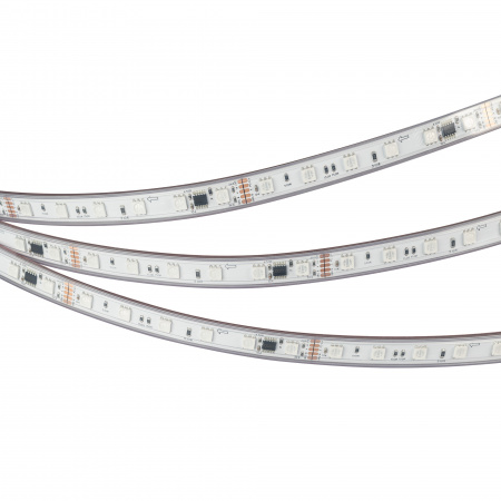 Arlight Лента герметичная DMX-PS-B60-12mm 24V RGB-PX6 (14 W/m, IP67, 5060, 5m) (бегущий огонь)