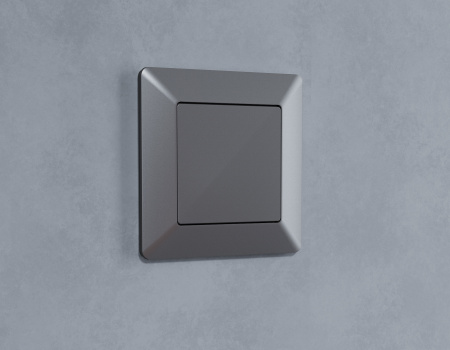 Рамка ALFA Line (Антрацит серый) 1-ая AF110651