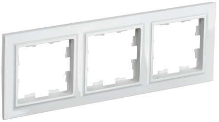 IEK BRITE Рамка 3-мест. РУ-3-БрБ бел.