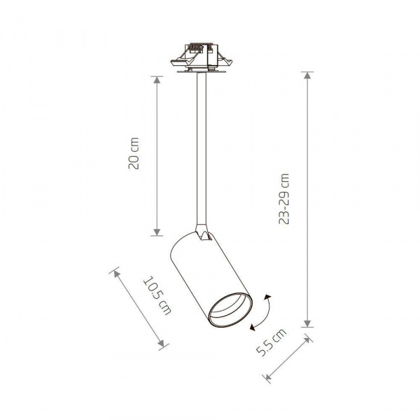 Встраиваемый спот Nowodvorski Mono Surface Long S 7741