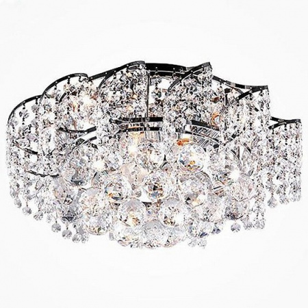 Потолочная люстра с хрусталем 16017/6 хром Eurosvet Charm