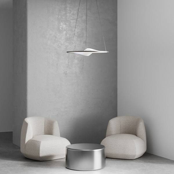 Подвесной светодиодный светильник 40026/1 LED серый Eurosvet Occhio