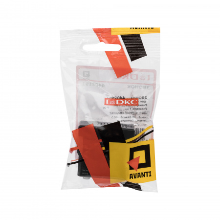 DKC Avanti Черный квадрат Звонок 1 модуль